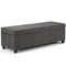Avalon Storage Ottoman Bench Tweed 48In Large Rectangular With Interior Storage